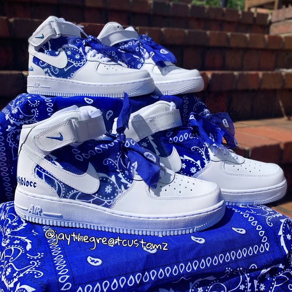 blue bandana af1